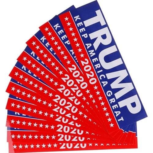 10pcs/set DIY Removable Car Sticker Accessories PVC For President 2020 Bumper Styling Car Body Exterior Donald Decoration Trump