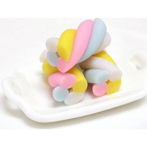 10pcs Resin Marshmallow Slime Beads Mud Filler Inlay Sweets Toys For Foam Slime Cloud Slime Accessories DIY Material Decoration