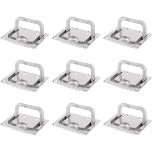 12pcs Boat Lift Pull Handle Ring - Hatch Locker Cabinet- Marine 316 Stainless Steel - Solid Boat Cabin Products