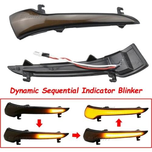 2pcs/lot LED Dynamic running water Blinker Indicator Rearview Mirror Turn Light for LADA GRANTA