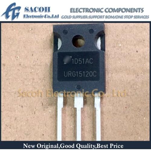 Free Shipping 10Pcs RURG15120CC URG15120C RHRG15120CC or RURG15100CC RHRG15100CC TO-247 15A 1200V Ultrafast Dual Diode