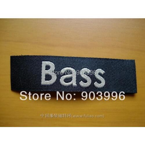 Free shipping Customized (10000pcs/lot) garment clothing Woven Labels (accesories end fold main label)