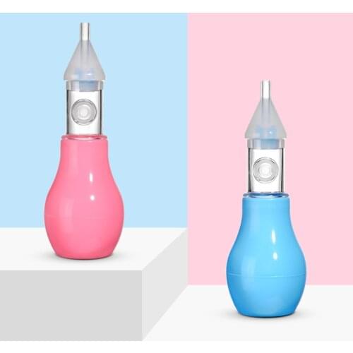 Safe and Non-toxicInfant Silicone Nasal Aspirator Pump Type Neonatal Cold Nasal Mucus Cleaner Antibackflow Baby Nasal Aspirator