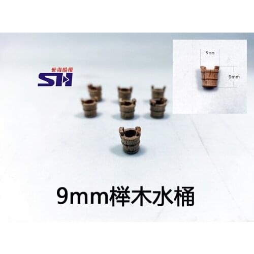 Wood shp kit accessory beech wood barrel bucket cast sailship model parts