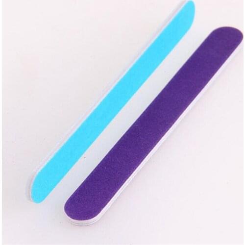 10pcs/Set Double Sided Nail File Disposable Nail Polishing Buffer Lime Nail Care Toe Pedicure Manicure Tools Candy Colors