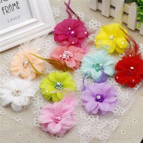 Hot sale! 1pc Beautiful Artificial silk flower Head for DIY clothing Headdress Craft flower Wedding Party Decor Accessories