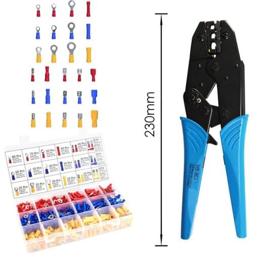 HS-30J 0.5-6.0mm² terminal crimping tool ferrule insulated terminal ratchet crimping plier electrician tools terminal box