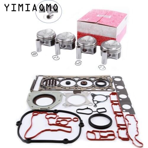 1.8T Engine Overhaul Set For Audi A4 A5 TT VW Passat CC Golf Skoda Octavia Superb Gasket Seals Kit 21MM Pistons 06H 107 065 CP