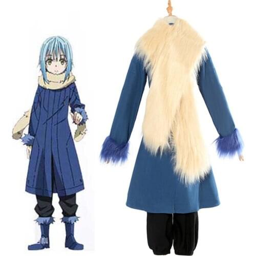Anime That Time I Got Reincarnated as A Slime Rimuru Tempest Cosplay Costume Full Sets Uniform Scarf Clothes Halloween For Men