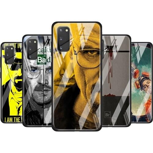 Breaking Bad Fashion Tempered Glass Cover For Samsung Galaxy S20 S10 S9 S8 S10E FE Ultra Plus Lite 5G Phone Case