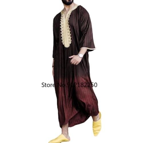 Men Jubba Thobe Dubai Muslim Islamic Clothing Drress Long Robe Saudi Musulman Wear Abaya Caftan Islam Dubai Arab Dressing Mens