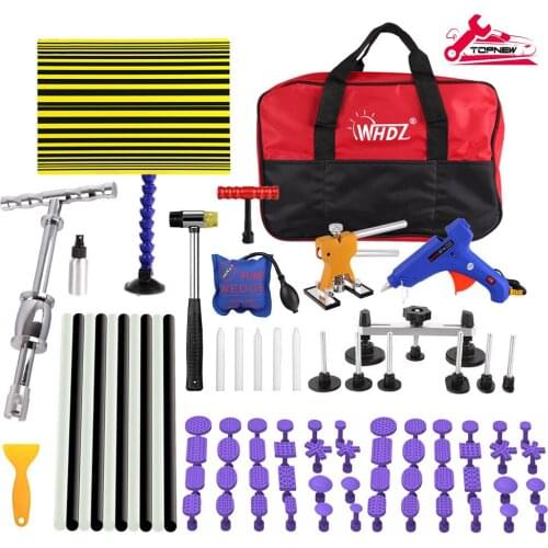 Car Dent Puller kit Dent Bridge Puller Kit Golden Dent Lifter with Hot Melt Glue Gun Glue Sticks for Car Body Dent Repair