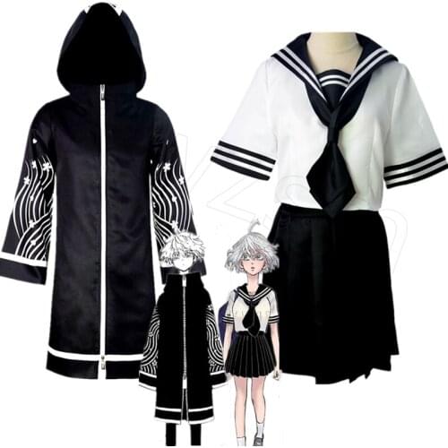 Anime Tokyo Revengers Senju Kawaragi Cosplay Cloak Sailor School Uniform Dress Skirt Costume Halloween Carnival Suit