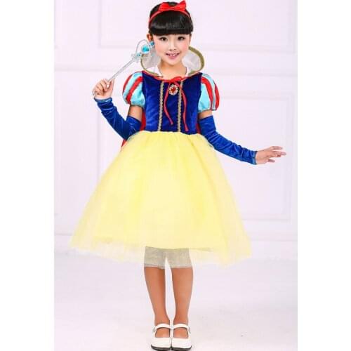 AngelGirl New Autumn Winter Dress Girls Party Cosplay Girl Costume Halloween Christmas Xmas Snow Birthday Princess Kids Costume