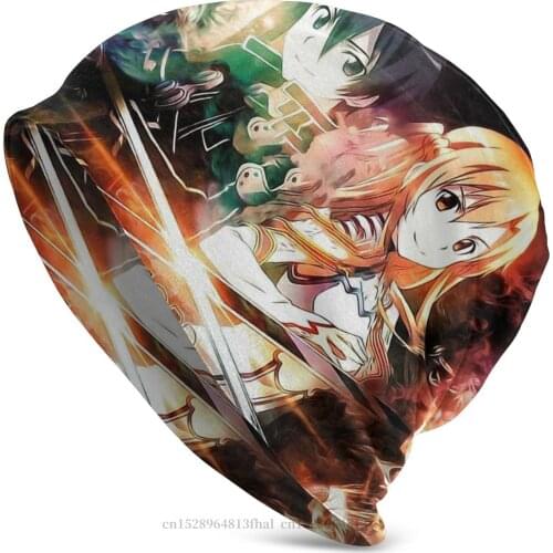 Sword Art Online Kirigaya Kazuto Outdoor Beanie Hats Online Love Knitted Hat Bonnet Hipster Skullies Beanies Caps