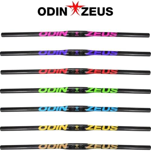 ODINZEUS Supers trong Carbon friber MTB/Road Bicycle Handlebar Flat/Rise Mountain Bike Parts 31.8*580/600/620/640/660/700/740mm