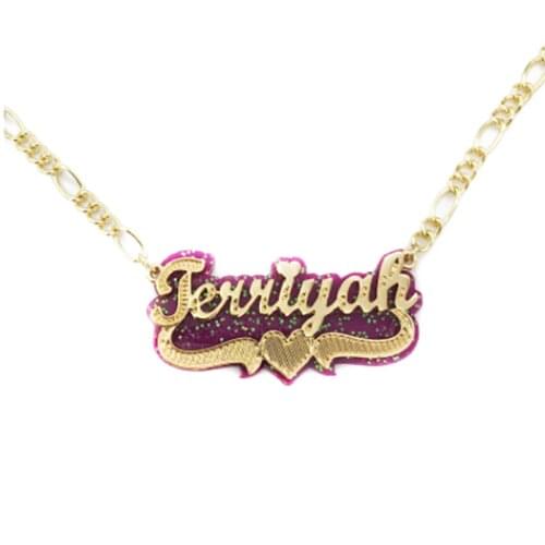 Necklaces For Women Hip Hop Acrylic Personalized Nameplate Custom NamePendant Necklace Statement Fashion Charm Jewelry Gifts