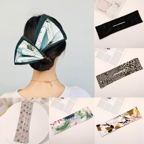 Ruoshui Woman Fashion Deft Bun Hair Styling Hairband French Hair Twist Bowknot Donuts Women Hair Accessories Braider Ornaments
