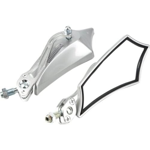 Hot Sale 1 Pair 4 color optional 180 degree Adjustable ABS plastic+metal Motorcycle Rearview Mirror Scooter Parts for most moto