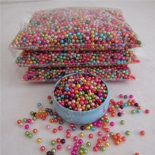 Mix colours straight hole 6-12mm Pearlized Glass Pearl Beads for Jewelry Making Findings DIY Jewelry Handmade necklace
