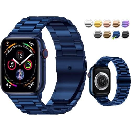 Bands for Apple Watch SE Band 44mm 42mm 40mm 38mm Stainless Steel Replacement Strap for iWatch Series 6/5/4/3/2/1 Wrist Bracelet