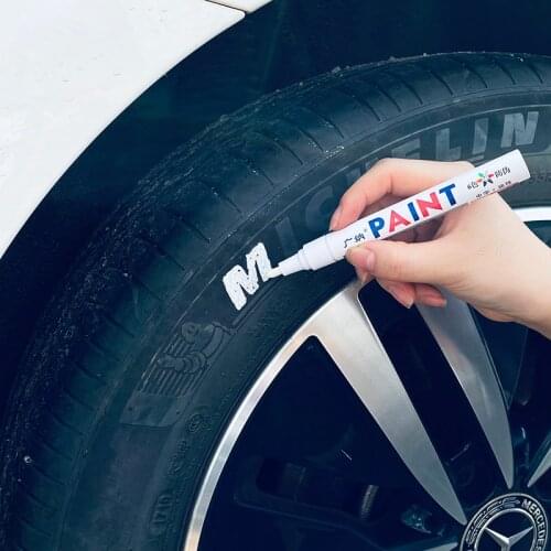 White Car Fill Scratch Repair Paint Pen Care Car styling Permanent Paint markers Fix Tool DIY oily graffiti pen Clear Remover