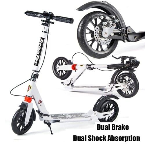 Adult /children Kick Scooter Stand Urban Fold Scooter With Double Shock Absorption Design Double Brake