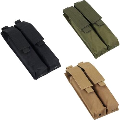 CQC Tactical Airsoft P90 Molle Double Magazine Pouch Outdoor Military Utility Hunting Bag UMP Dump Drop Mag Pouch