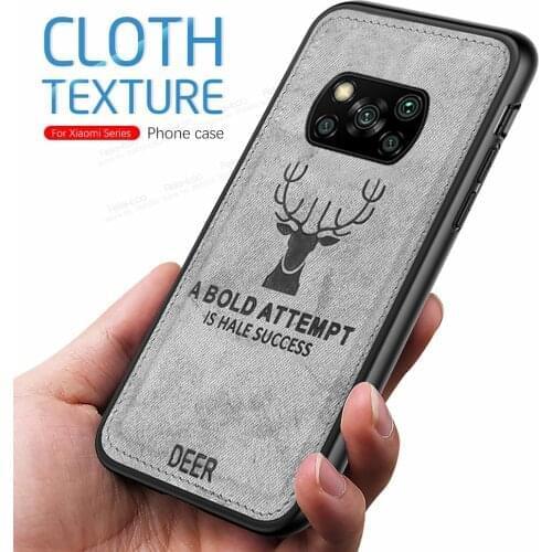 Cloth Fabric Covers For Xiaomi Poco X3 Pro Case PocoX3 X3Pro Poxo Poko Little Pocophone X 3 Pro Derr Pattern Soft Silicone Coque