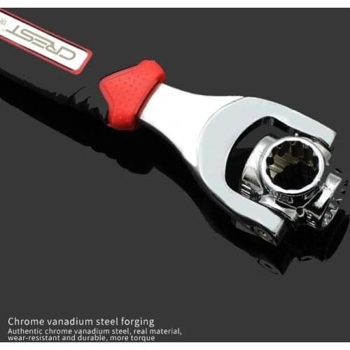 52 in 1 Socket Wrench Rotary Spanner Work 360 Degree Rotation Spanner Universal Furniture Car Repair Hand Tool