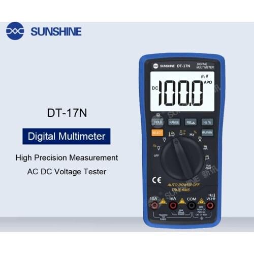High Precision LCD Display Digital Multimeter AC DC Voltage Current Resistance Measure Tester Electronic Measuring Equipment
