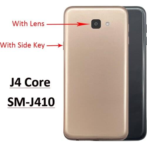 New Back Battery Door Rear Housing Cover Case With Side Button With Lens For Samsung Galaxy J4 Core SM-J410 J410F J410