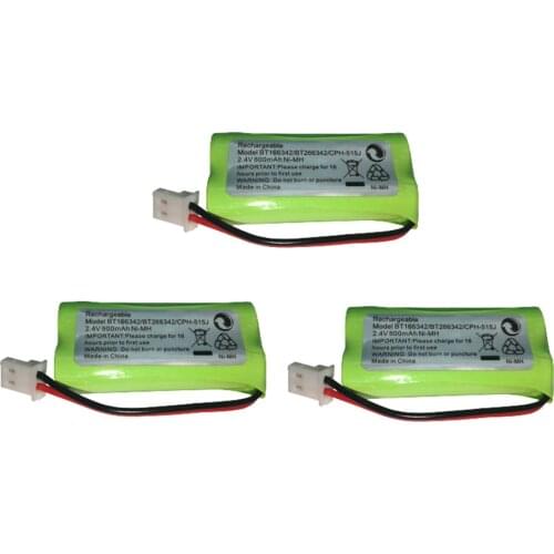 1/2/4Pieces 2.4V Wireless Home Phone Battery Pack for AT & T BT166342 BT266342 TL32100