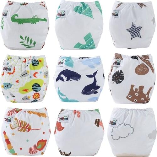 1PCS Baby Diapers Washable Cotton Reusable Training Pants Panties Cloth Diaper Nappies Infants Children Underwear Nappy Changing