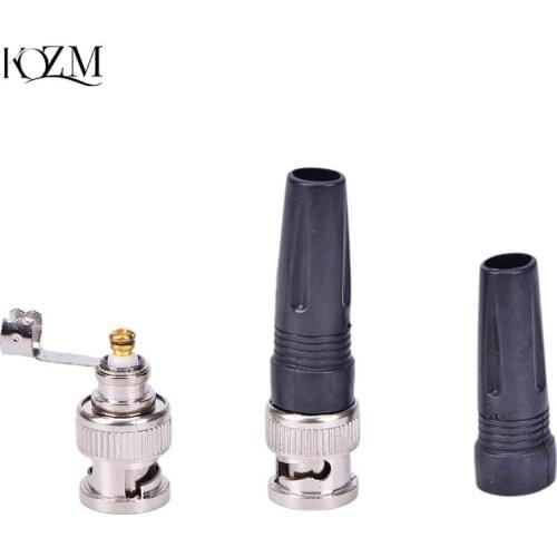 1pc Surveillance BNC Connector Male Plug Adapter For Twist-on Coaxial RG59 Cable For CCTV Camera Video/AUDIO Connector Supplies