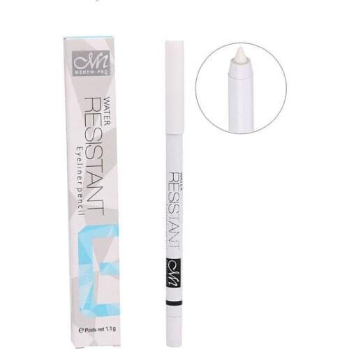 1PC White Eyeliner Pencil Waterproof Long Lasting Eyes Brighten Pen Women Make Up Smooth Easy To Wear