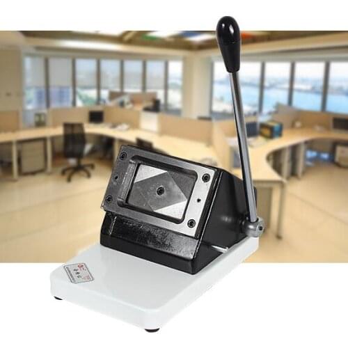 129 manual pvc card cutter punch card machine membership card cutting 86MM*54MM round angle / right angle card cutting machine