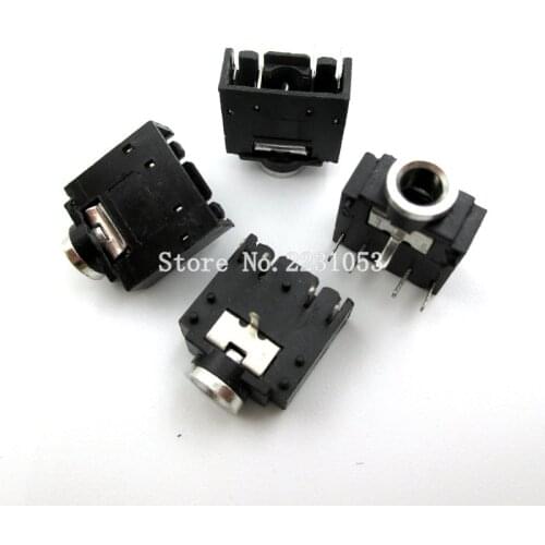 20PCS/LOT 3.5mm Stereo Jack Socket Audio Jack Connector PCB 5Pin 3F07