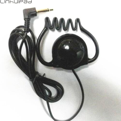 3.5mm Mono Hook earpiece 1-bud earphone headset for tour guide system 2pcs/lot Free Shipping By Post