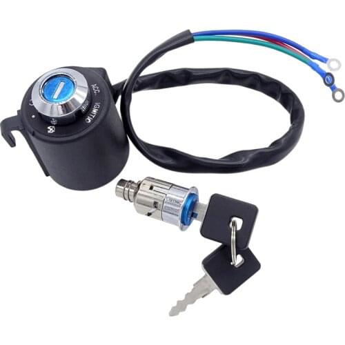 3 Wire Motorcycle Lock Cylinder Lgnition Switch Lock with 2 Key for Harley Sportster XL 883 XL883 1995-2003 Motobike Accessories