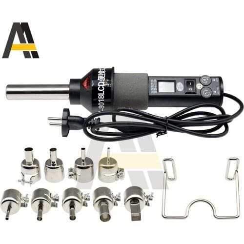 450W hot air gun LCD Digital display welding with 9 nozzles for cell-phone BGA SMD PCB IC Repair solder iron hairdry