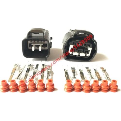 5 Sets 6 Pin MG641107-5 MG651104-5 Accelerator Throttle Pedal Electronic Female Male Connector For Toyota