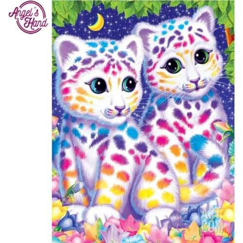 5d diy diamond embroidery cat couple diamond painting Cross Stitch full square Rhinestone mosaic home decoration