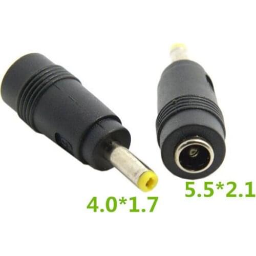 2.1 x 5.5 mm Female to 4.0 x 1.7 Male AC DC Power Connector Adapter