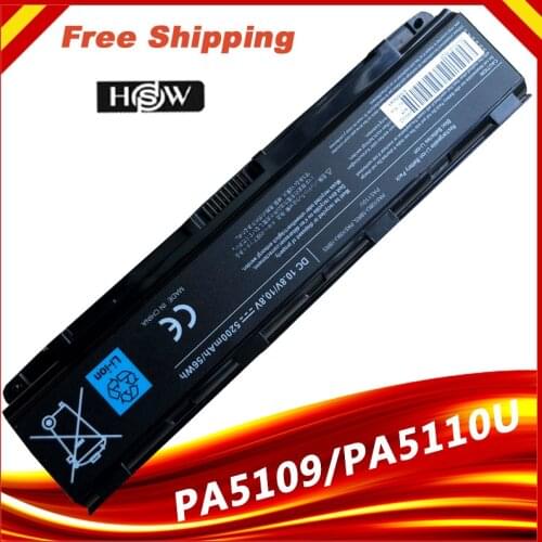Battery for Toshiba PA5108U-1BRS PA5109U-1BRS PA5110U-1BRS PABAS271 PABAS272 PABAS273 Satellite C50T C55 C55D C70 C75D C840 C805