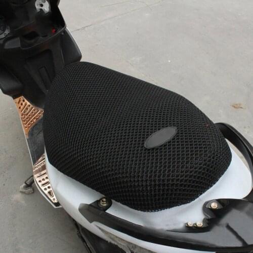 New Breathable Summer Cool 3D Mesh Motorcycle Moped Motorbike Scooter Seat Covers Cushion Anti-Slip Waterproof XL