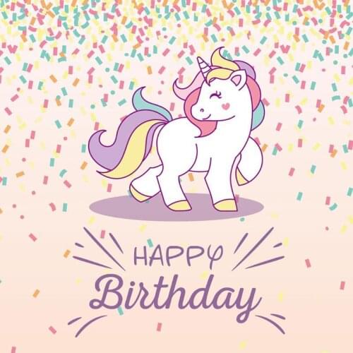 My Little Pony Sky Rainbow Stars Photography Background Shower Baby Birthday Unicorn Customized Banner Photo Backdrop