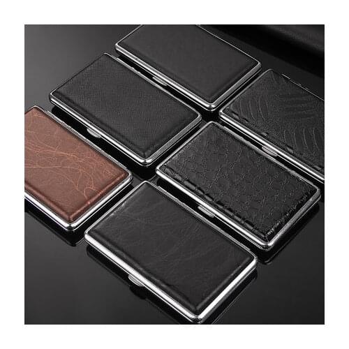 20 Cigarette Tree Pattern Men Leather Cigarette Case Waterproof Cigarette Box Storage Sealed Slim Portable Personalized Gifts