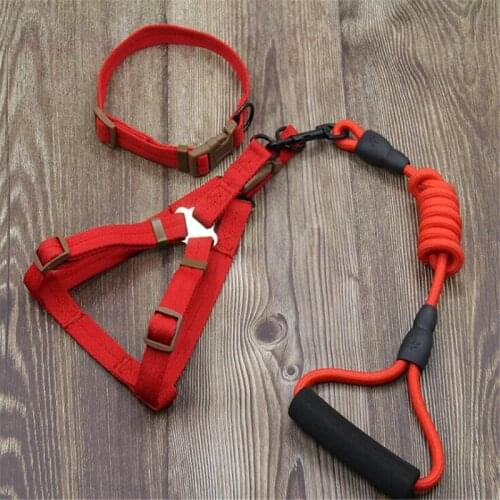 Dog leash Nylon Pet Leash for dog & cat Running or Training Collar and Harness 005