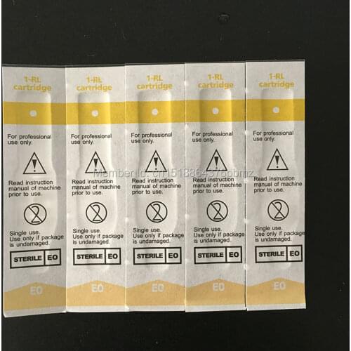 Blister package 1RL disposable micro needle Permanent Makeup Eyebrow Lip Eyeliner for Electric Machine Pen tattoo needles